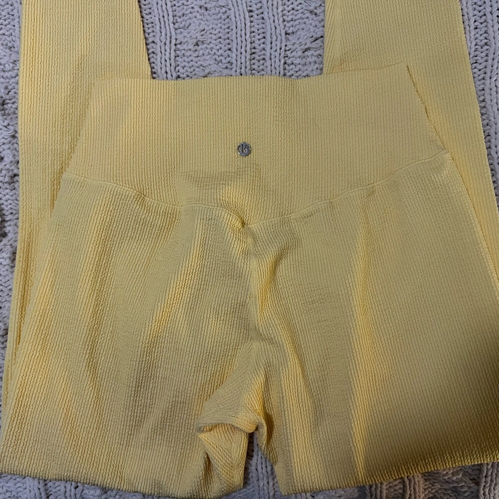 BuffBunny Yellow Textured Leggings